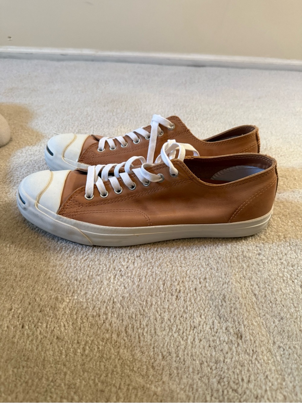 Men's Low-Top Leather Converse Jack Purcell sneaker